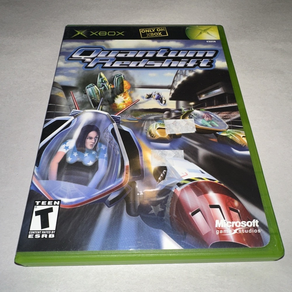 Quantum Redshift (Microsoft Xbox, 2002) Complete CIB W/ Manual